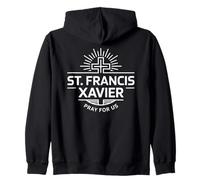 San Francesco Saverio Prega per Noi devozione cattolica Felpa con Cappuccio