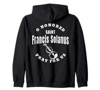 San Francesco Solanus Santi Francescani Cattolica Cresima Felpa con Cappuccio