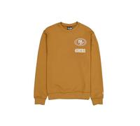San Francisco 49ers Maglione Girocollo Unisex con Logo NFL Select Bronzo Chiaro