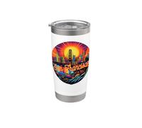 san francisco, california, colorito, orizzont Bicchiere termico in acciaio inox doppia parete
