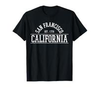 San Francisco California - EST. 1776 USA America Souvenir Maglietta