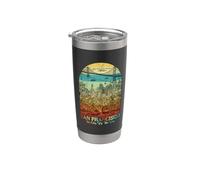 San Francisco California Golden Gate Bridge Retro Souvenir Bicchiere termico in acciaio inox doppia parete