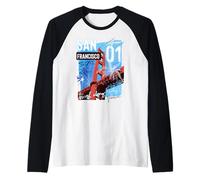 San Francisco California, Golden Gate Bridge San Francisco Maglia con Maniche Raglan