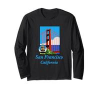 San Francisco California Golden Gate, Streetcar, Souvenir Maglia a Manica