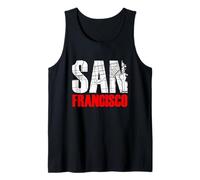 San Francisco California Graphic Map T-Shirt, San Francisco Canotta