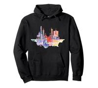 san francisco, california, orizzonte, viaggiare, souvenir, paesaggio urbano Felpa con Cappuccio