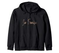 San Francisco California Vintage design elegante Felpa con Cappuccio