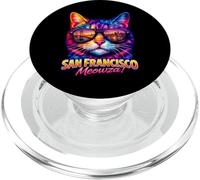 San Francisco Cat | Amante degli occhiali da sole per gattini alla moda PopSockets PopGrip per MagSafe