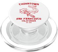 San Francisco Chinatown Cinese American Bay Area Dragon SF PopSockets PopGrip per MagSafe