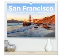 San Francisco - Die Heimat der Golden Gate Bridge. (hochwertiger Premium Wandkalender 2026 DIN A2 quer), Kunstdruck in Hochglanz: Tauchen Sie ein in die schöne Welt von San Francisco.