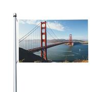 San Francisco Golden Gate Bridge Benvenuto Giardino Bandiera 90x150 Cm No Fade Doppio Lato Casa Yard Bandiere Outdoor Banner Decorazione Per Cortile Portico Prato