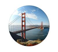 San Francisco Golden Gate Bridge Button Pins 1 Pc, 2.4 Inch Round Button Badge Metallo Immagine Personalizzata Foto Pin Bottoni Kit Per Forniture Artigianali Natale Fai Da Te Progetti di Festa, Misura