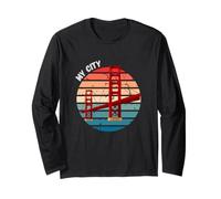 San Francisco Golden Gate Bridge La mia città Cultura americana Maglia a Manica