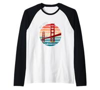 San Francisco Golden Gate Bridge La mia città Cultura americana Maglia con Maniche Raglan