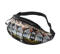 San Francisco - Marsupio con stampa per escursionismo, ciclismo, corsa e attività all'aperto, leggero