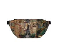 San Francisco Marsupio stampato per uomo e donna, regolabile, marsupio da viaggio, borsa a tracolla per sport, corsa, escursionismo, borsa da cintura