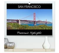 SAN FRANCISCO Panoramic Highlights (High Quality Premium Wall Calendar 2027 DIN A2 landscape),CALVENDO 12 Month Wall Calendar: Famous Views