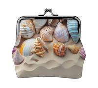 San Francisco Portamonete Stampato Per Le Donne Portafoglio Borsa Del Raccoglitore Dell'unità di elaborazione Del Sacchetto Del Cambiamento Del, Conches e conchiglie colorate, Taglia unica, Vintage