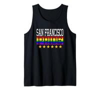 San Francisco Pride Gay Lesbiche Queer LGBT Bandiera Arcobaleno Canotta