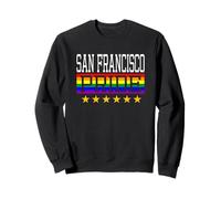 San Francisco Pride Gay Lesbiche Queer LGBT Bandiera Arcobaleno Felpa