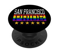 San Francisco Pride Gay Lesbiche Queer LGBT Bandiera Arcobaleno PopSockets PopGrip Adesivo