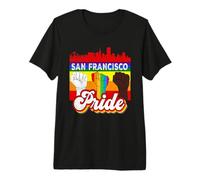 San Francisco Pride Rainbow Gay Pride Flag Funny LGBT Maglietta Premium
