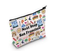 San Francisco Viaggio Regalo Next Stop San Francisco Makeup Bag San Francisco Viaggio Borsa Cosmetica San Francisco Regalo Souvenir, Prossima fermata San Francisco
