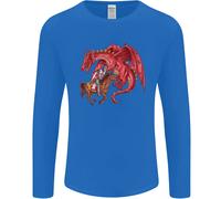 San Giorgio Che Uccide Un Drago Uomo Manica Lunga T-Shirt