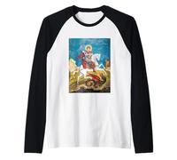 San Giorgio e Il Drago Maglia con Maniche Raglan