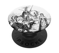 San Giorgio e il Drago Vintage Inghilterra Art Cattolico Santo PopSockets PopGrip Adesivo