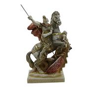 San Giorgio e il soldato drago greco statua scultura Casting Stone