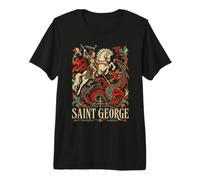 San Giorgio Inghilterra Drago Maglietta Premium