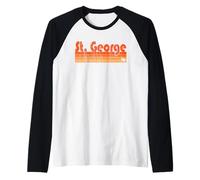 San Giorgio, SC Retro anni '80 Maglia con Maniche Raglan