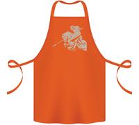 San Giorgio su Un Cavallo st Georges Giorno Cotone Grembiule 100% Biologico