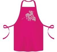 San Giorgio su Un Cavallo st Georges Giorno Cotone Grembiule 100% Biologico