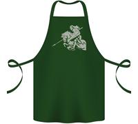 San Giorgio su Un Cavallo st Georges Giorno Cotone Grembiule 100% Biologico