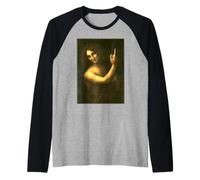 San Giovanni Battista Dipinto di Leonardo da Vinci 1513 Maglia con Maniche Raglan