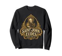 San Giovanni Eudes Sacro Cuore di Gesù Cattolico San Francese Felpa