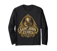 San Giovanni Eudes Sacro Cuore di Gesù Cattolico San Francese Maglia a Manica