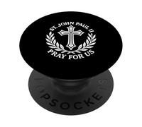 San Giovanni Paolo II Prega Per Noi Devozione Cattolica PopSockets PopGrip Adesivo