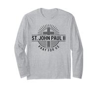San Giovanni Paolo II Prega per Noi Santa Devozione Cattolica Maglia a Manica