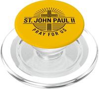 San Giovanni Paolo II Prega per noi Santa Devozione Cattolica PopSockets PopGrip per MagSafe