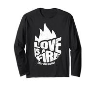 San Giovanni Vianney AMA Un Fuoco Cure d ARS Cattolico Maglia a Manica