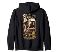 San Girolamo e Il Leone Cattolica Cattolica Felpa con Cappuccio