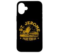 San Girolamo e il Leone Cattolico Santa Spina nella Paw Bible Custodia per iPhone 16 Plus