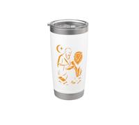 San Girolamo e il Leone Vintage Art Inspired Bicchiere termico in acciaio inox doppia parete