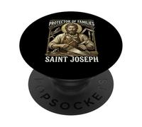 San Giuseppe cattolico padre e lavoratore PopSockets PopGrip Adesivo