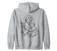 San Giuseppe cattolico San Padre Giorno Design Felpa con Cappuccio