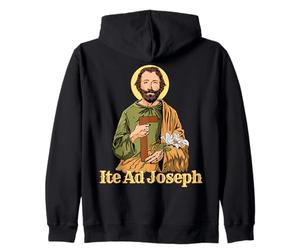 San Giuseppe Consacrazione ITE Ad Giuseppe Latino Santi Cattolici Felpa con Cappuccio