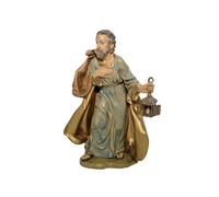 San Giuseppe in stile classico adatto al presepe di dimensioni 20 cm, dipinto